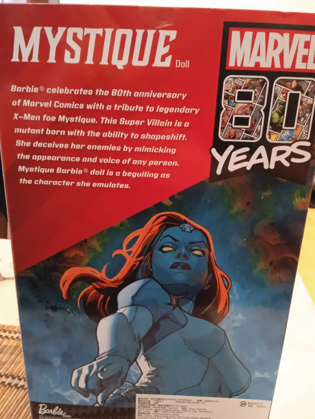 Barbie Marvel Mystique 80 Años Sin Abrir