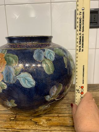 Vaso Macau dipinto a mano con rose