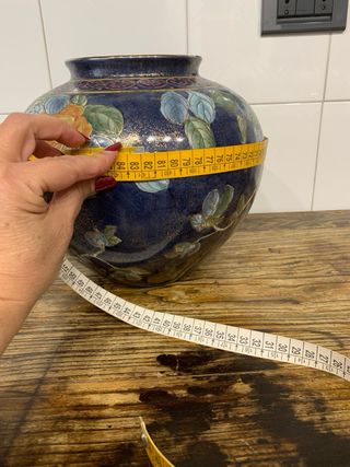 Vaso Macau dipinto a mano con rose