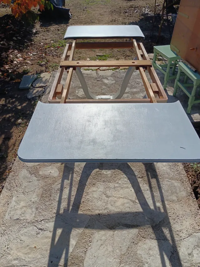 Mesa extensible y 6 sillas