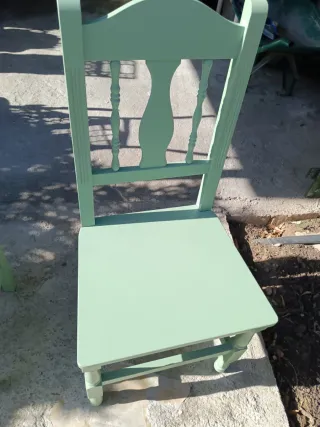 Mesa extensible y 6 sillas