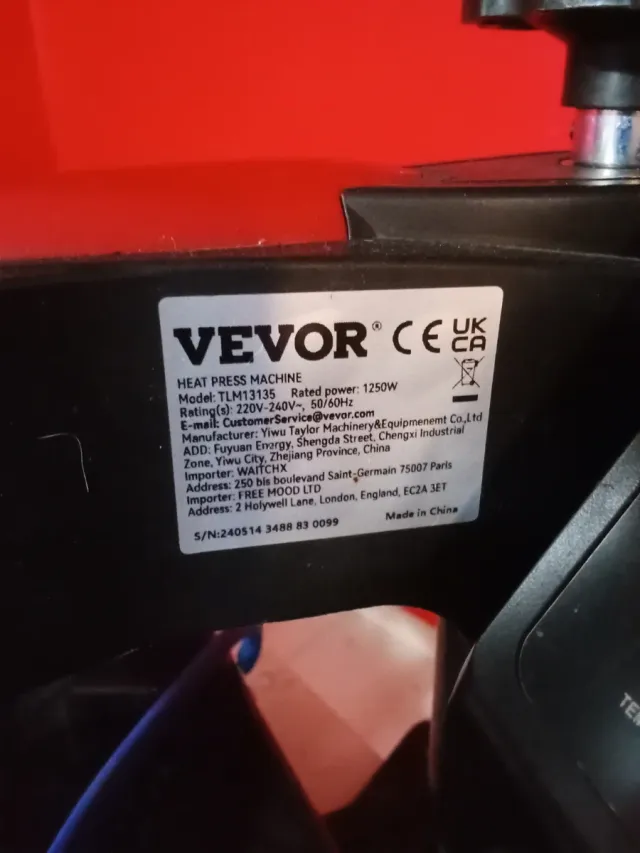 Plancha Textil VEVOR TLM 13135