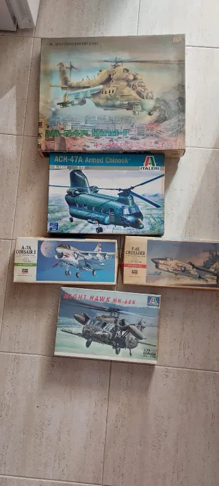 Maquetas militares: Helicópteros y Aviones