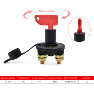 Interruptor Aislador de baterías coche, barco, etc