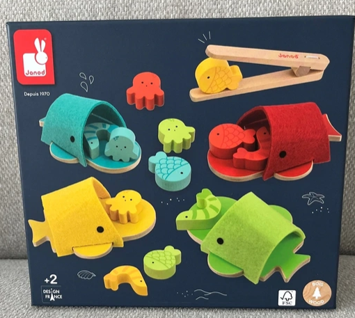 Juego de clasificación Janod ballenas