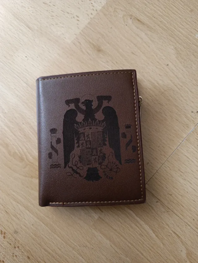 Cartera Isabel Doble Inscripción Marrón