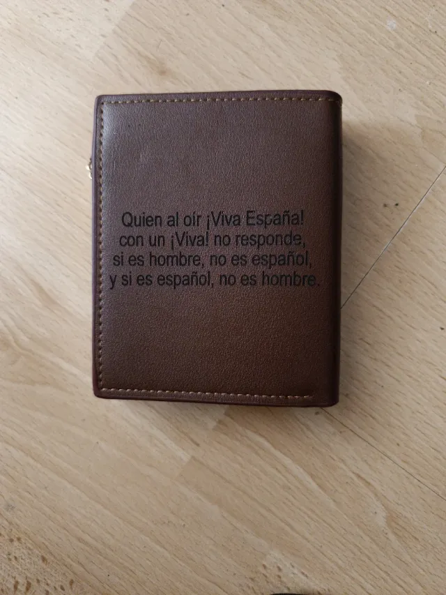 Cartera Isabel Doble Inscripción Marrón