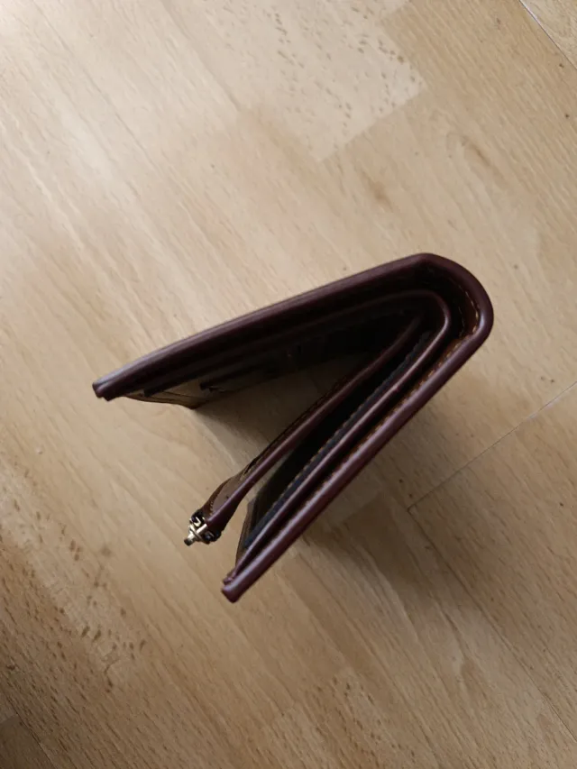 Cartera Isabel Doble Inscripción Marrón