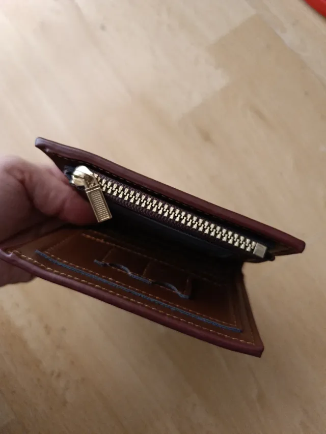 Cartera Isabel Doble Inscripción Marrón