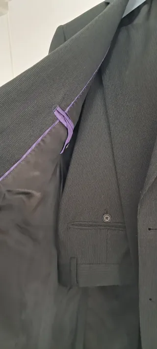 Traje El Corte Inglés Talla 46 Negro Poco Uso