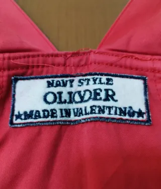 Salopette vintage Oliver by Valentino rossa