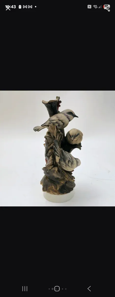 Escultura Capodimonte Pájaros