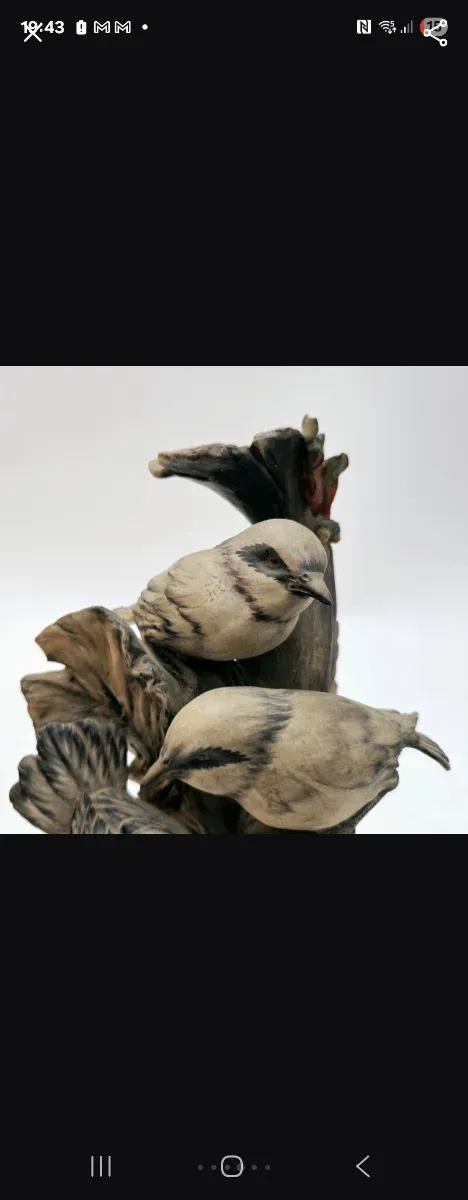 Escultura Capodimonte Pájaros