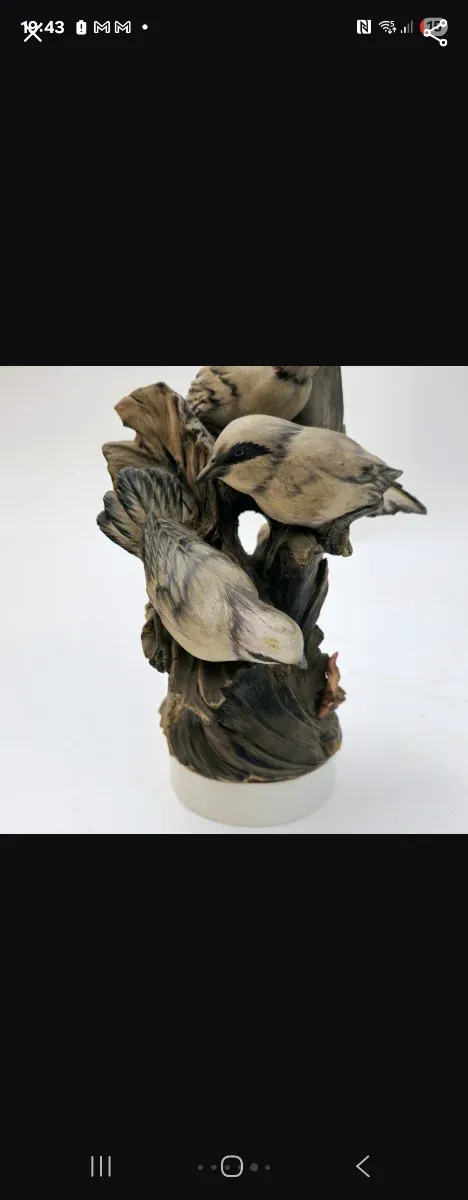 Escultura Capodimonte Pájaros