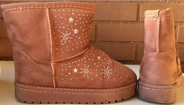 Botas niña invierno rosa estrellas talla 30