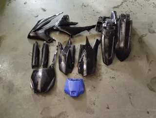 Plásticos Yamaha Yzf 250-450 4T, 2019-2023 Negro