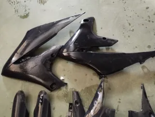 Plásticos Yamaha Yzf 250-450 4T, 2019-2023 Negro