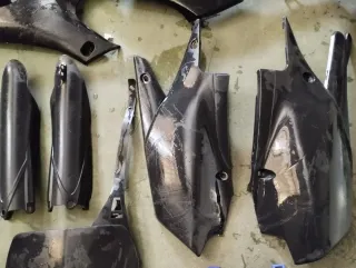 Plásticos Yamaha Yzf 250-450 4T, 2019-2023 Negro