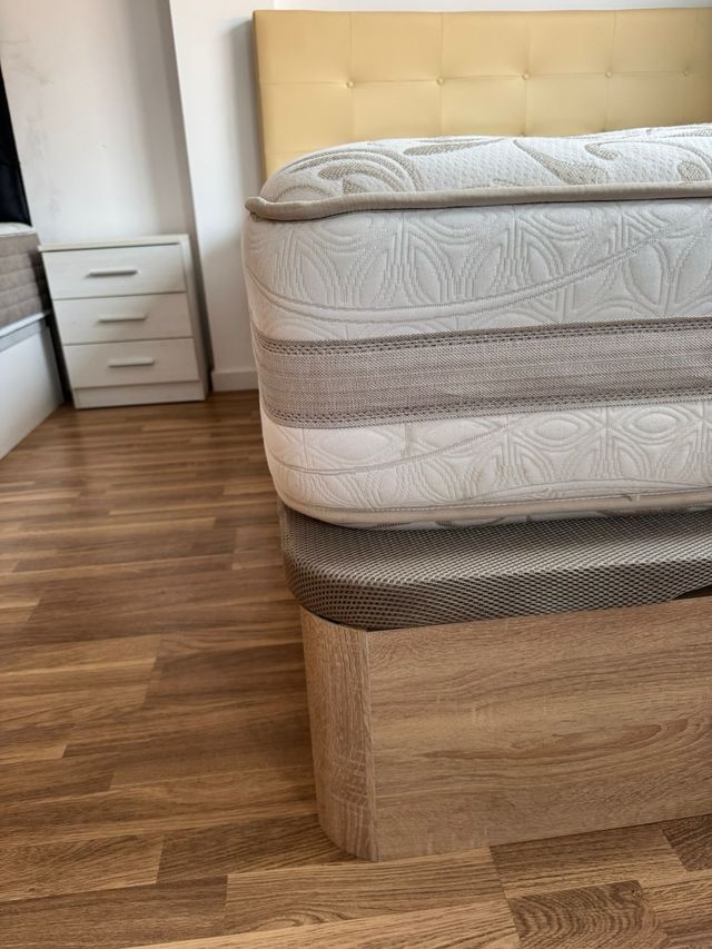 Canapé y Colchón Yanis Beige/Marrón