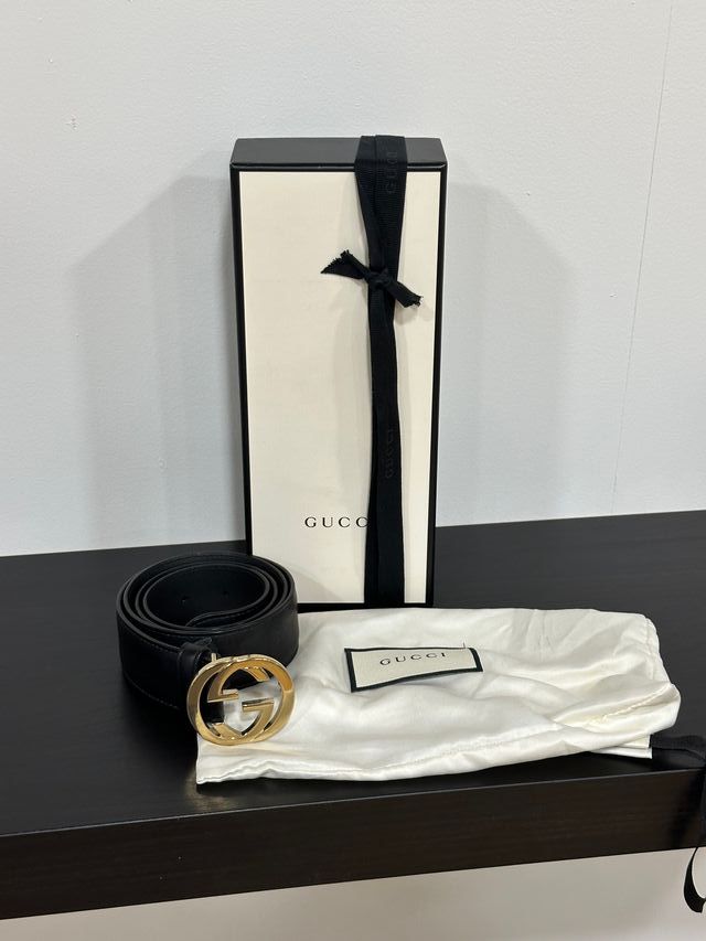 Cintura Gucci Nero e Oro