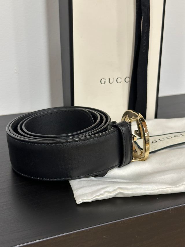 Cintura Gucci Nero e Oro