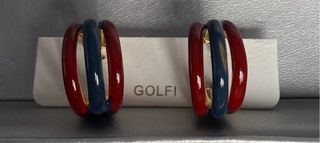 Pendientes GOLF I Aro Rojo y Azul