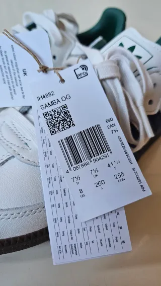 Adidas Samba OG T.41 1/3 Beige/Azul/Verde