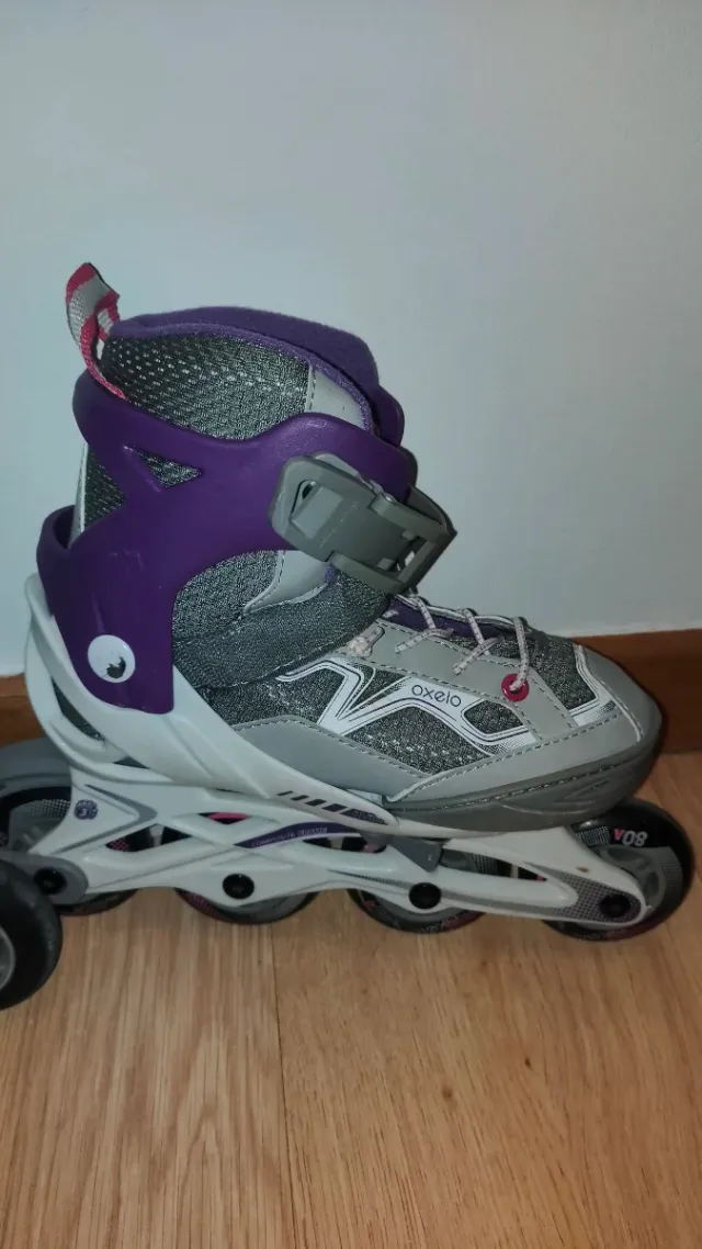 Patines Oxelo Morado y Gris T. 29-32
