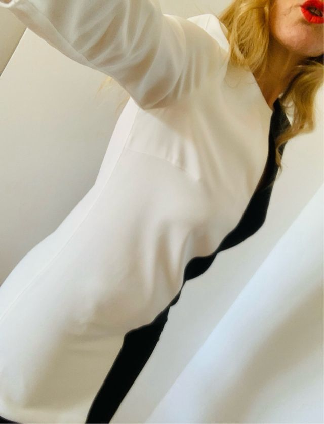 Vestido Givenchy bicolor T/38