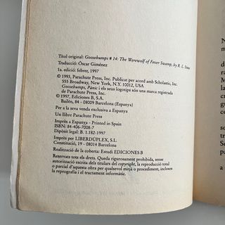 lote 6 libros PANIC - PESADILLAS en catalan