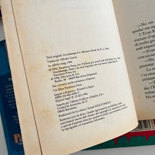 lote 6 libros PANIC - PESADILLAS en catalan