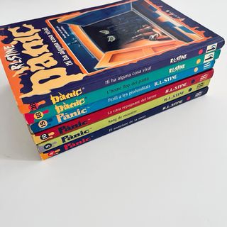 lote 6 libros PANIC - PESADILLAS en catalan