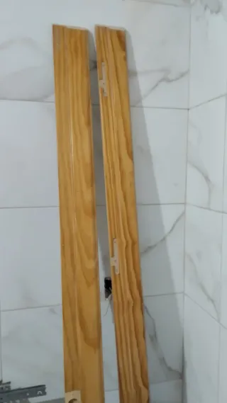 2 Puertas de madera interior con premarco y tapaju