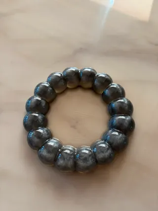 Svuotatasche in resina grigio trasparente