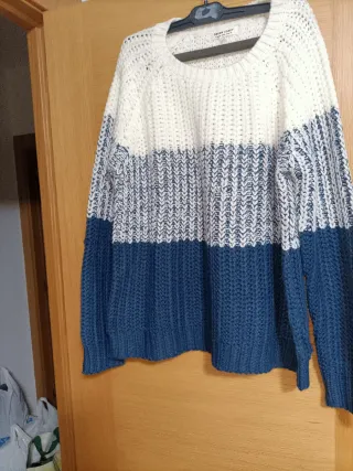 Jersey de punto grueso tricolor
