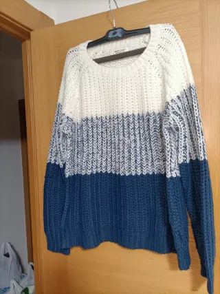 Jersey de punto grueso tricolor
