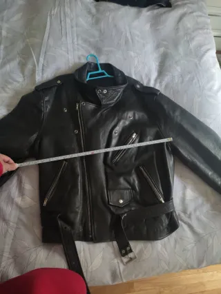 Cazadora cuero hombre