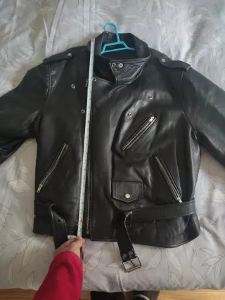 Cazadora cuero hombre