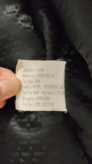 Cazadora cuero hombre