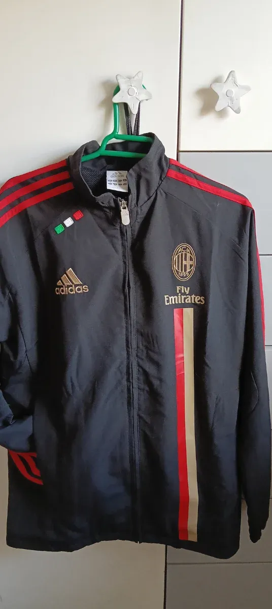 Chaqueta Adidas AC Milan Negra Roja