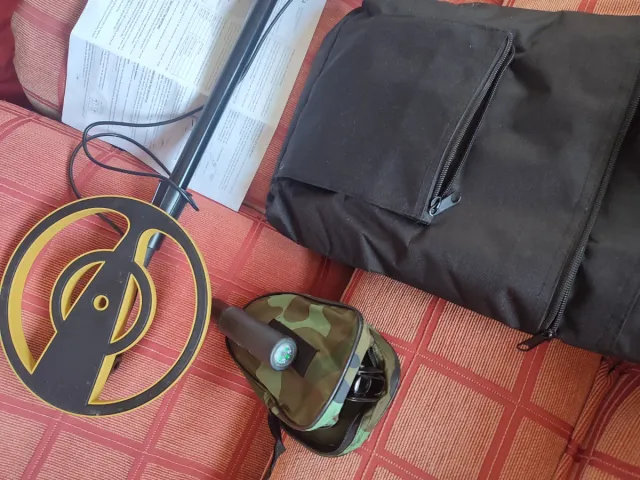 Detector de metales con bolsa