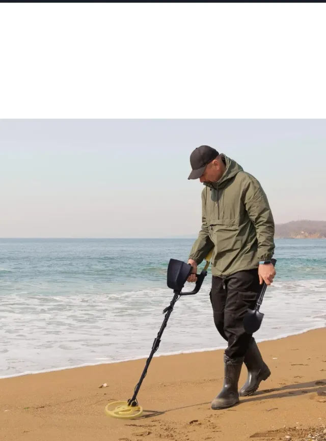 Detector de metales con bolsa