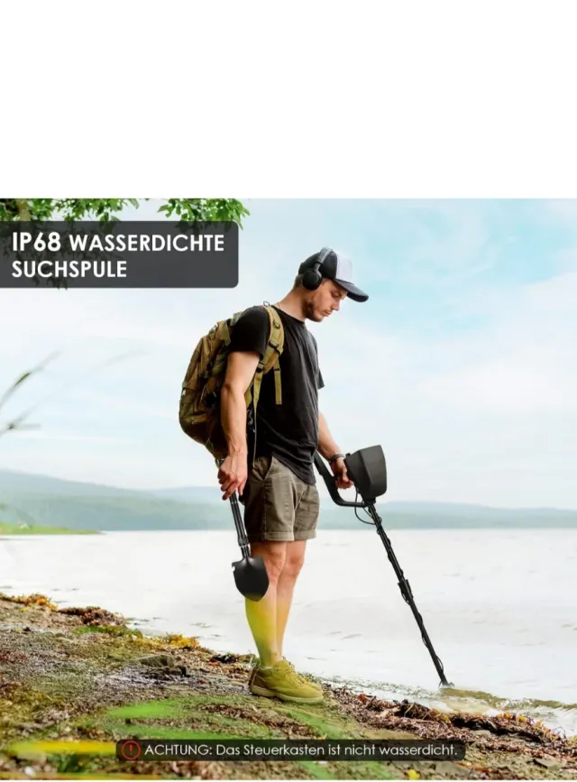 Detector de metales con bolsa