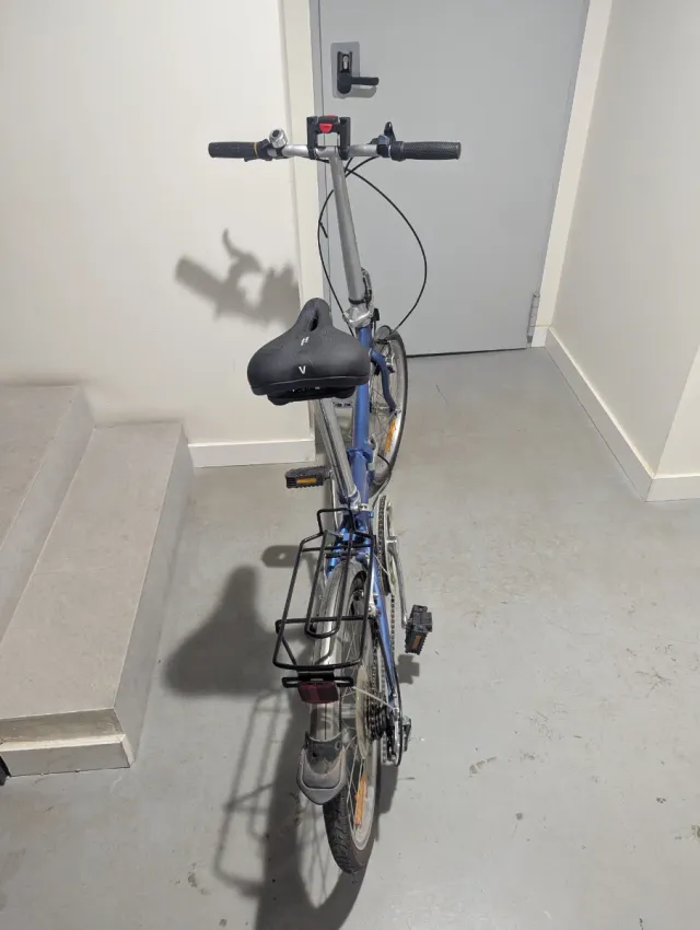 Bicicleta plegable Yeah azul.