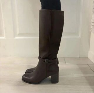 Stivali donna tacco marrone tg 36 nuovi