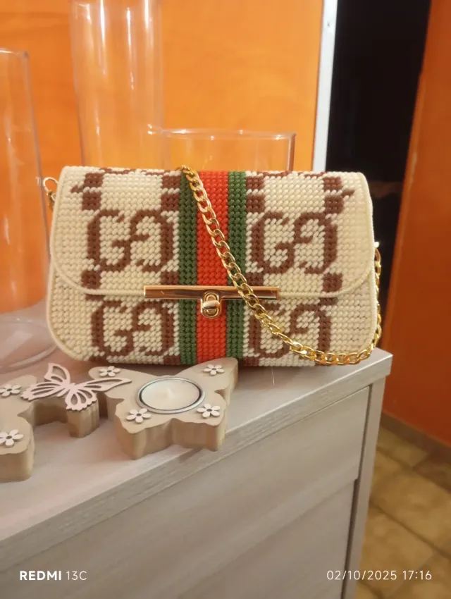 Borsa Beige e Marrone