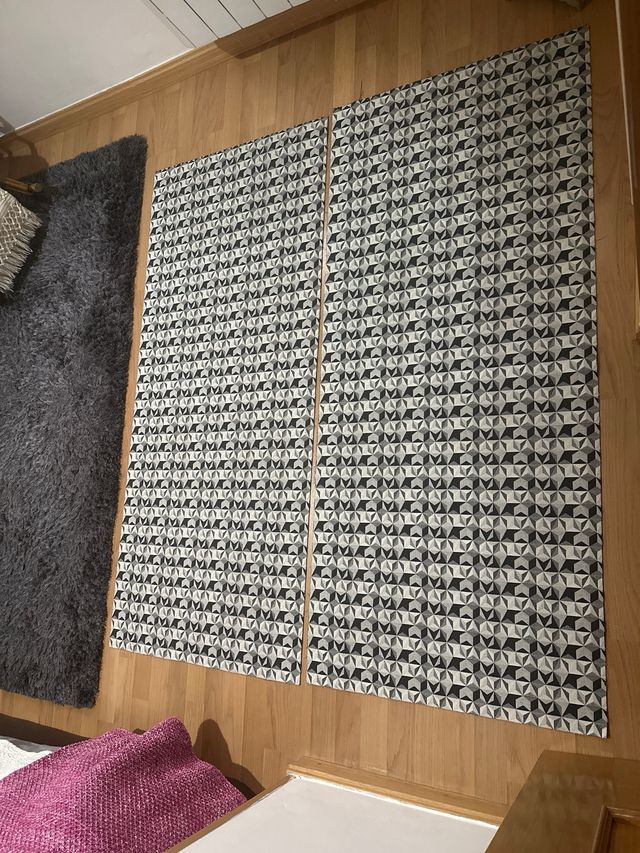 Alfombra lavable diseño geométrico