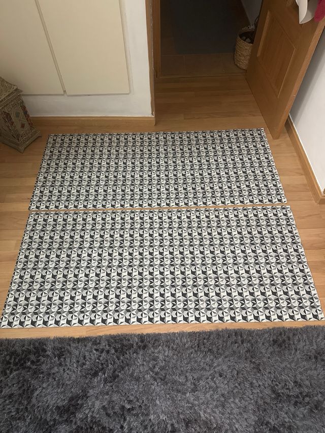 Alfombra lavable diseño geométrico