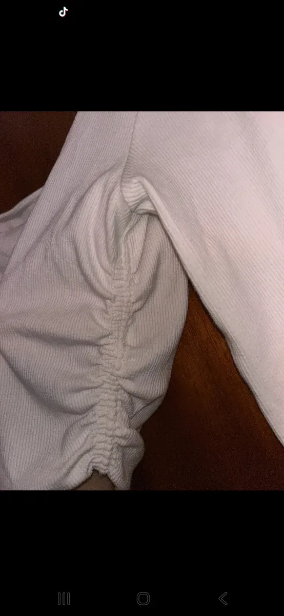 Top Zara manga larga fruncido talla única