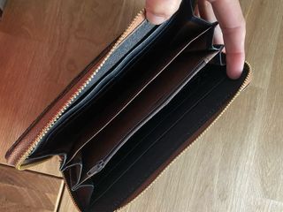 Portafoglio artigianale tela monogram